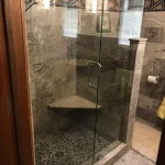 bathroom remodel shower with corner