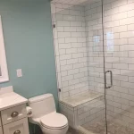 bathroom remodel glass shower door